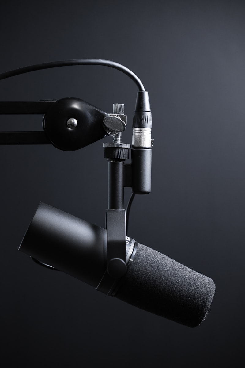 Configuración de microfonía profesional de podcast